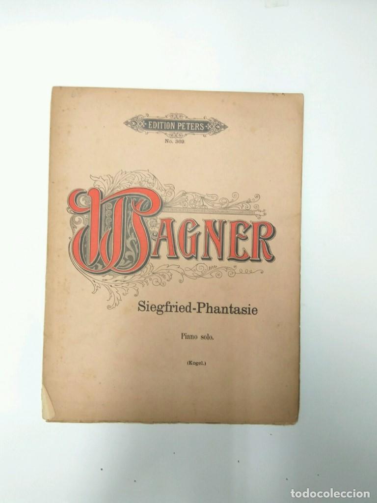 Livros em segunda m&atilde;o: Libro Partituras: EDITION PETERS Numero 369: WAGNER, Siegfried-Phantasie Piano Solo (KOGEL) - Wagner