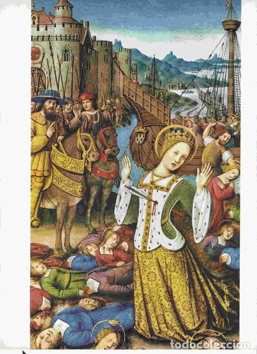 B&uuml;cher: LAMINA 6634: Jean Bourdichon El Martirio de Santa Ursula miniatura del Libro de Horas de Ana de Bret