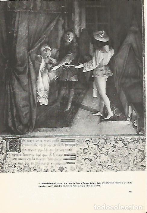 books: LAMINA 18552: Miniatura del Libro del Corazon de amor - R. Girardet, P. Jaillet y M. Pacaut