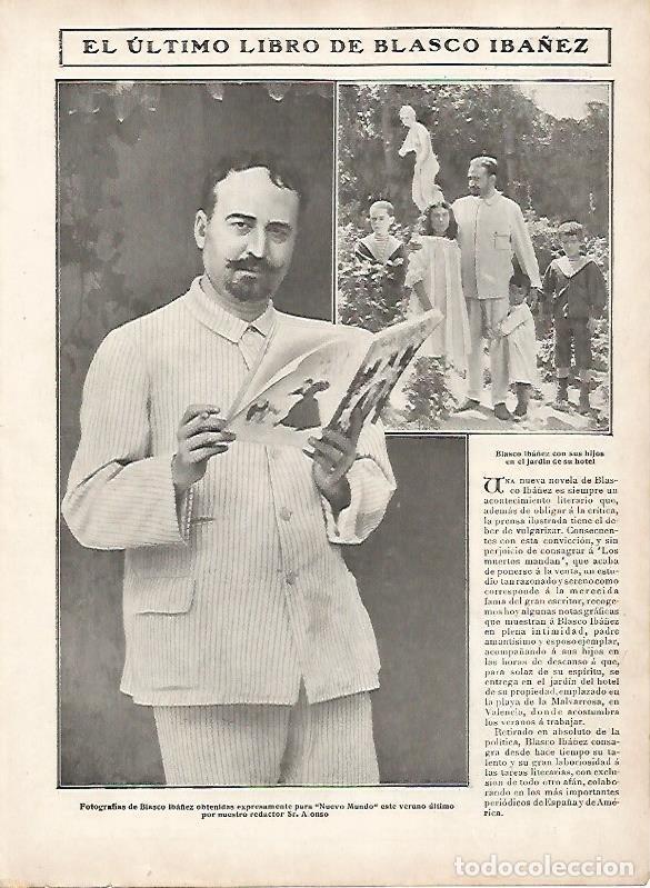 Libros: LAMINA 11614: El ultimo libro de Blasco Iba&ntilde;ez - Varios - Foto 1