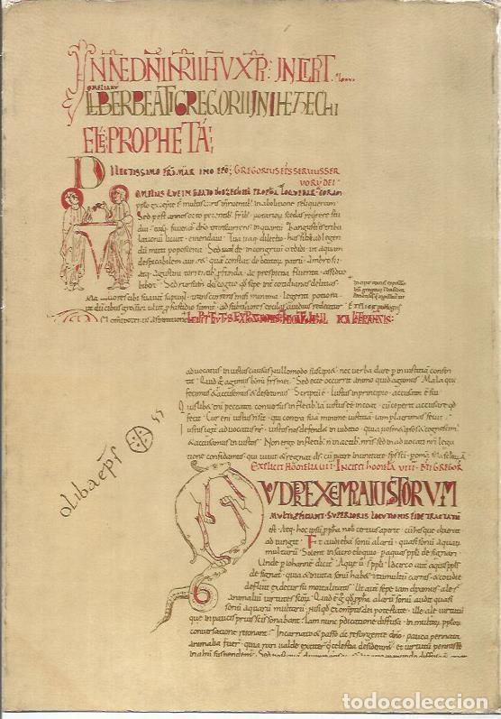 Libri di seconda mano: LAMINA 25548: Reproduccion de libro en latin - Varios
