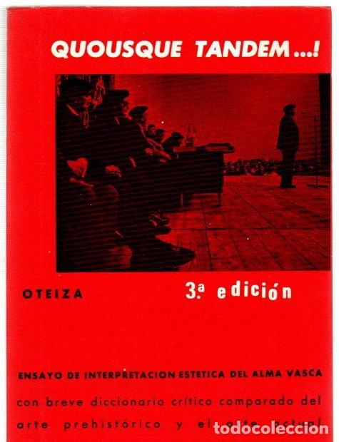 Libros: Quosque Tandem...! - Oteiza - Foto 1