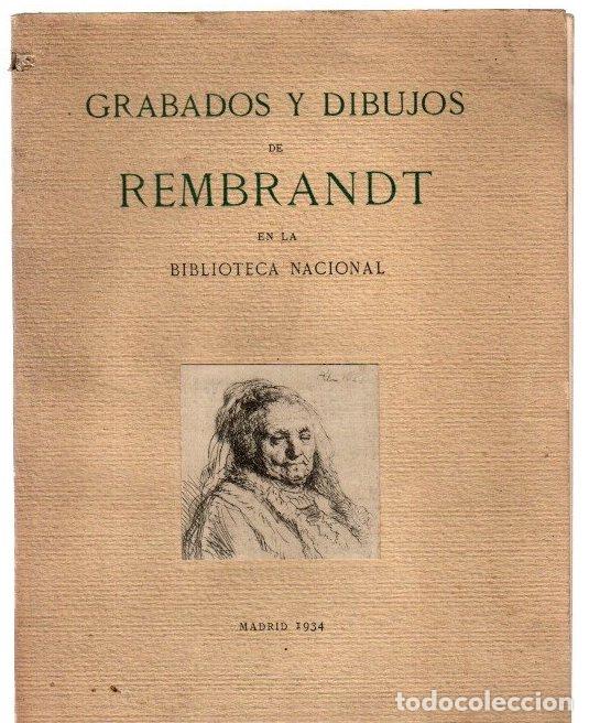 Libros: Grabados y dibujos de Rembrandt en la Biblioteca Nacional - NO CONSTA AUTOR
