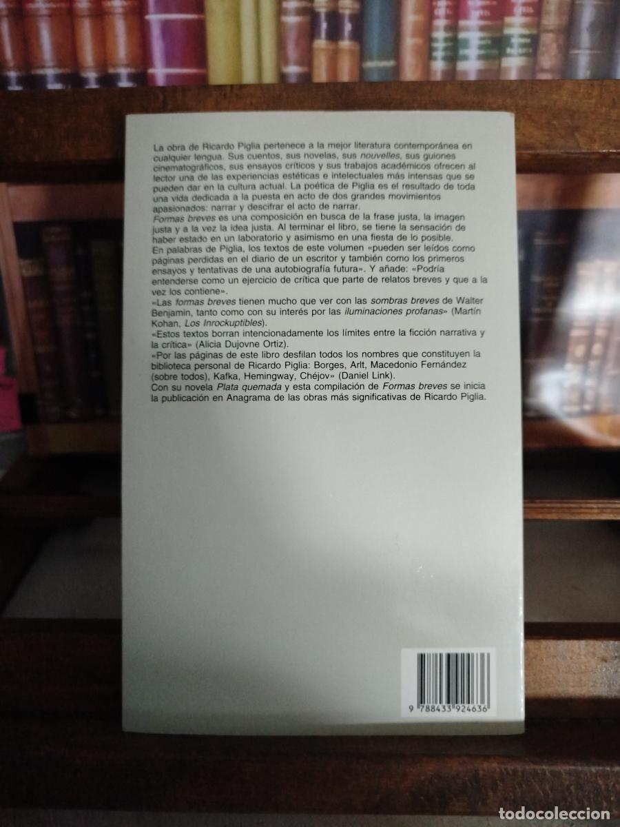 Libros: Formas breves - Piglia, Ricardo (1940-2017) - Foto 2