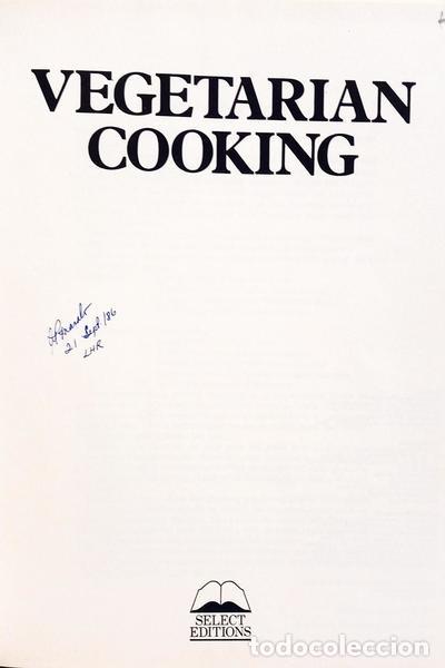 Libros: VEGETARIAN COOKING. - Foto 2
