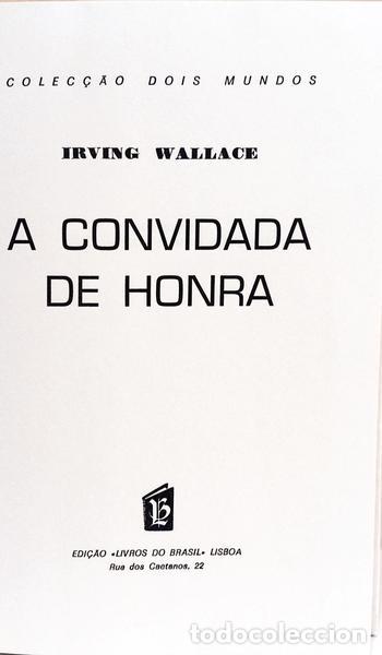 Libros: WALLACE. (Irving) - A CONVIDADA DE HONRA. [1993] - Foto 2