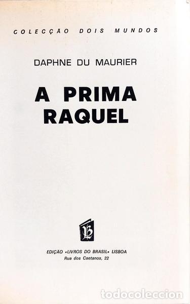 Libros: MAURIER. (Daphne du) - A PRIMA RAQUEL. - Foto 2