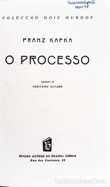 Libros: KAFKA. (Franz) - O PROCESSO. - Foto 2