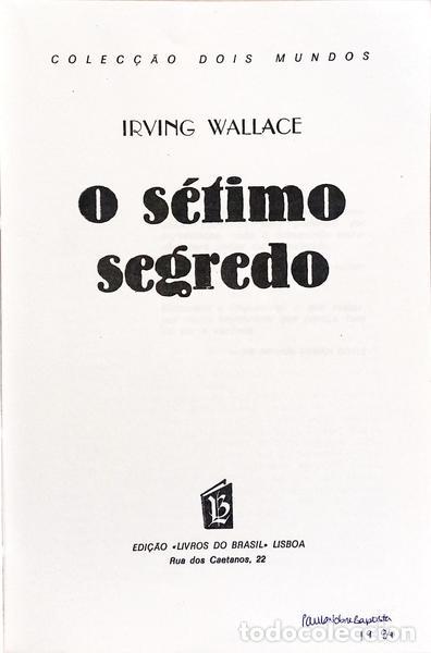 Libros: WALLACE. (Irving) - O S&Eacute;TIMO SEGREDO. - Foto 2