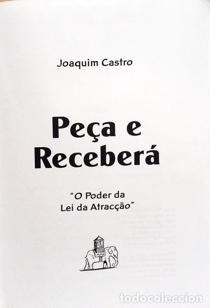 Libros: CASTRO. (Joaquim) - PE&Ccedil;A E RECEBER&Aacute;: O PODER DA LEI FA ATRAC&Ccedil;&Atilde;O. [2.&ordf; EDI&Ccedil;&Atilde;O] - Foto 2