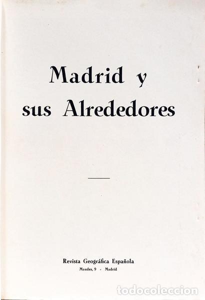 Libros: MADRID Y SUS ALREDEDORES. - Foto 2