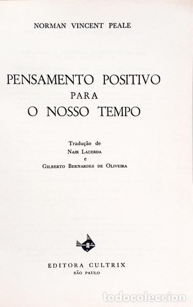 Libros: VINCENT PEALE. (Norman) - O PODER DO PENSAMENTO POSITIVO PARA O NOSSO TEMPO. - Foto 2