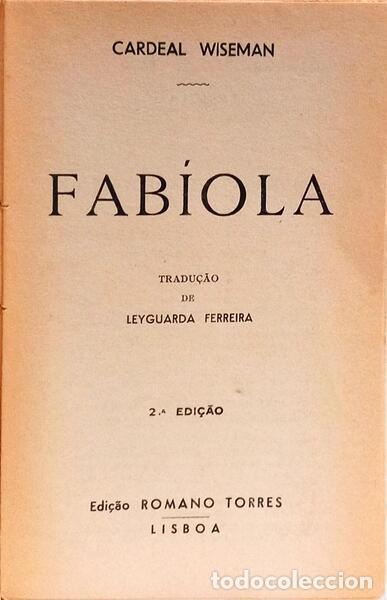 Libros: WISEMAN. (Cardeal) - FAB&Iacute;OLA. [2.&ordf; EDI&Ccedil;&Atilde;O] - Foto 2
