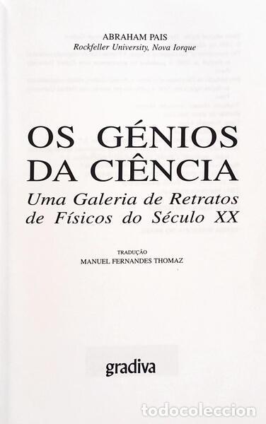 Libros: PAIS. (Abraham) - OS G&Eacute;NIOS DA CI&Ecirc;NCIA. - Foto 2