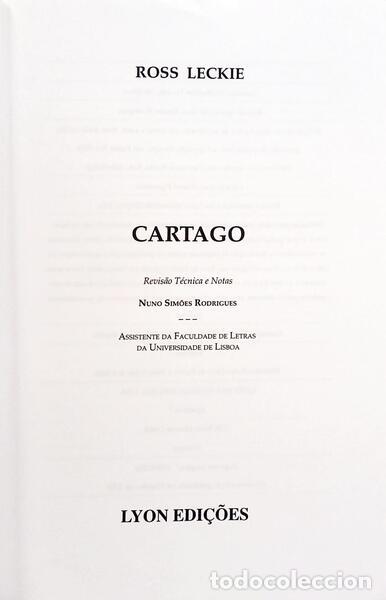 Libros: LECKIE. (Ross) - CARTAGO. - Foto 2
