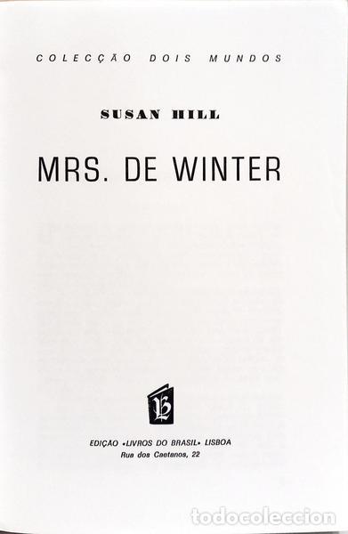 Libros: HILL. (Susan) - MRS. DE WINTER. - Foto 2