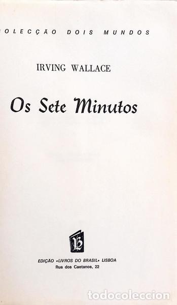 Libros: WALLACE. (Irving) - OS SETE MINUTOS. - Foto 2