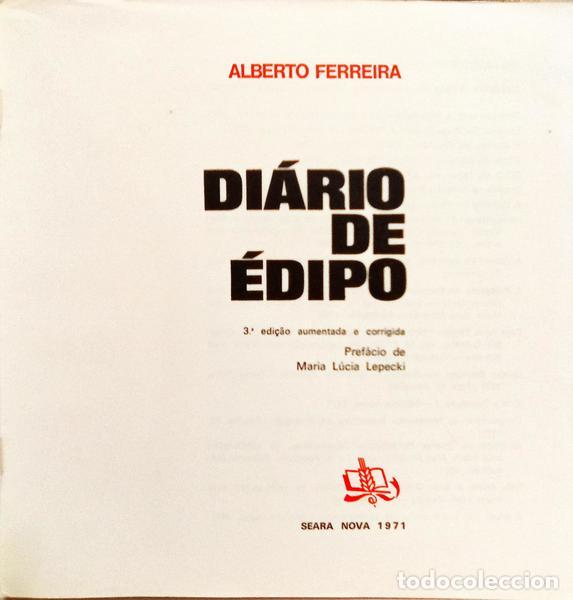Libros: FERREIRA. (Alberto) - DI&Aacute;RIO DE &Eacute;DIPO. [C/DISCO] - Foto 2