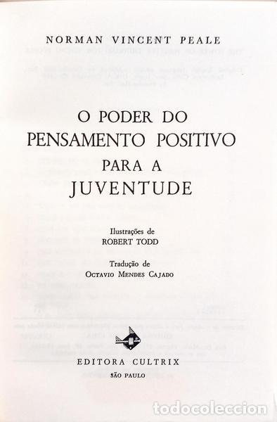 Libros: VINCENT PEALE. (Norman) - O PODER DO PENSAMENTO POSITIVO PARA A JUVENTUDE. - Foto 2