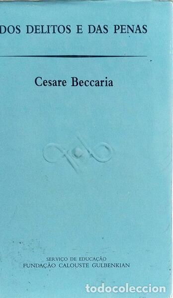 Libros: BECCARIA. (Cesare) - DOS DELITOS E DAS PENAS. - Foto 1