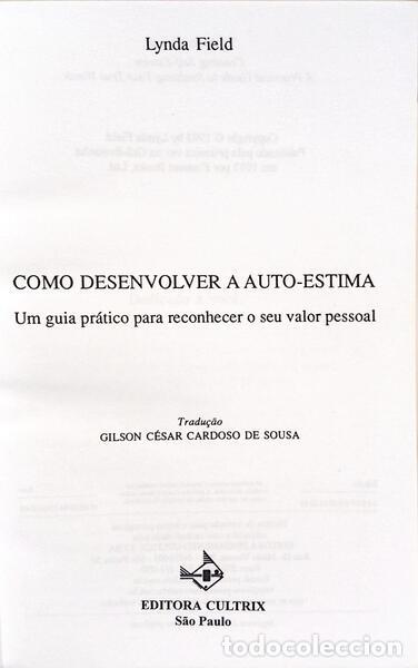 Libros: FIELD. (Lynda) - COMO DESENVOLVER A AUTO-ESTIMA. - Foto 2
