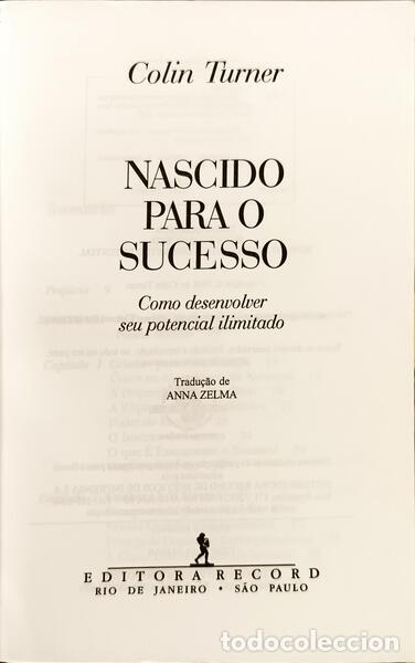 Libros: TURNER. (Colin) - NASCIDO PARA O SUCESSO. - Foto 2