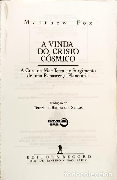Libros: FOX. (Matthew) - A VINDA DO CRISTO C&Oacute;SMICO. - Foto 2