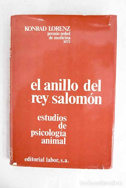 B&uuml;cher: El anillo del Rey Salom&oacute;n: Estudios de psicolog&iacute;a animal.- Lorenz, Konrad