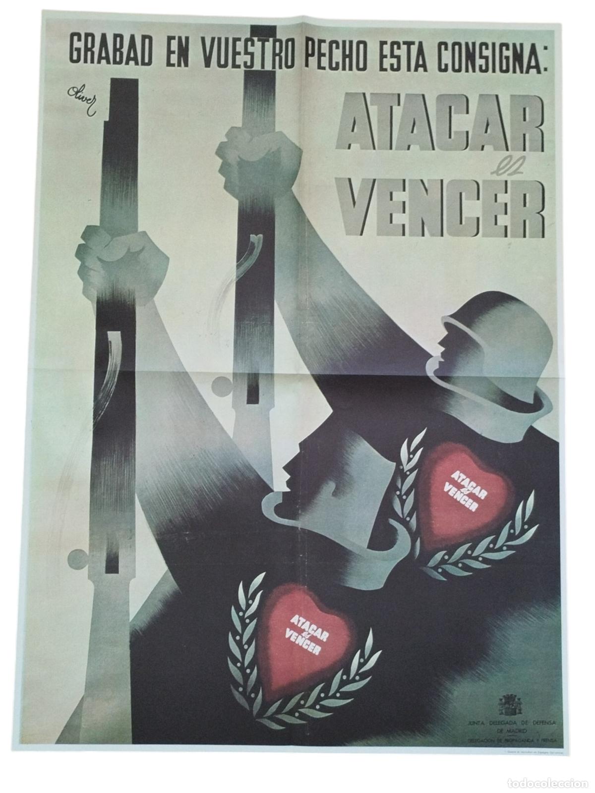 books: CARTEL REPUBLICANO GUERRA CIVIL ESPA&Ntilde;OLA (FACS&Iacute;MIL) : GRABAD EN VUESTRO PECHO ESTA CONSIGNA: AT... -