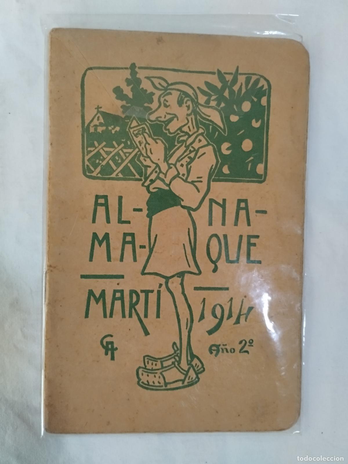 books: VALENCIA ALMANAQUE MART&Iacute; 1914, A&Ntilde;O 2. Portada Rafael Raga - Portada de Rafael Raga