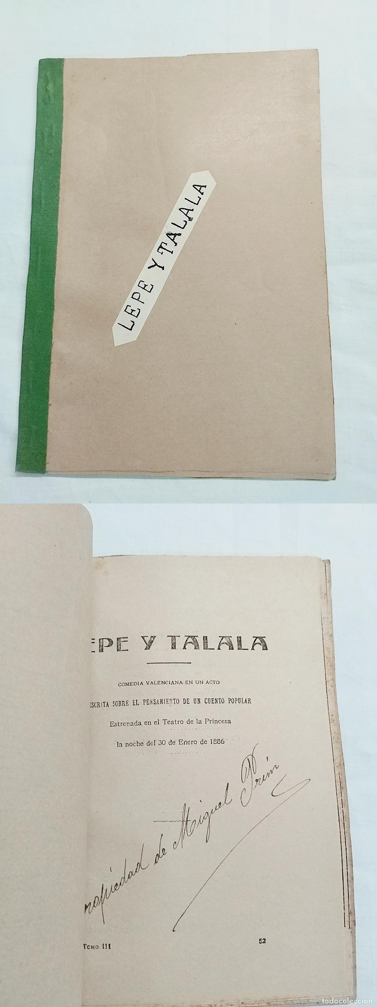 Livros em segunda m&atilde;o: Libreto original Biblioteca de Las Provincias: LEPE Y TALALA , Eduardo Escalante - Eduardo Escalant