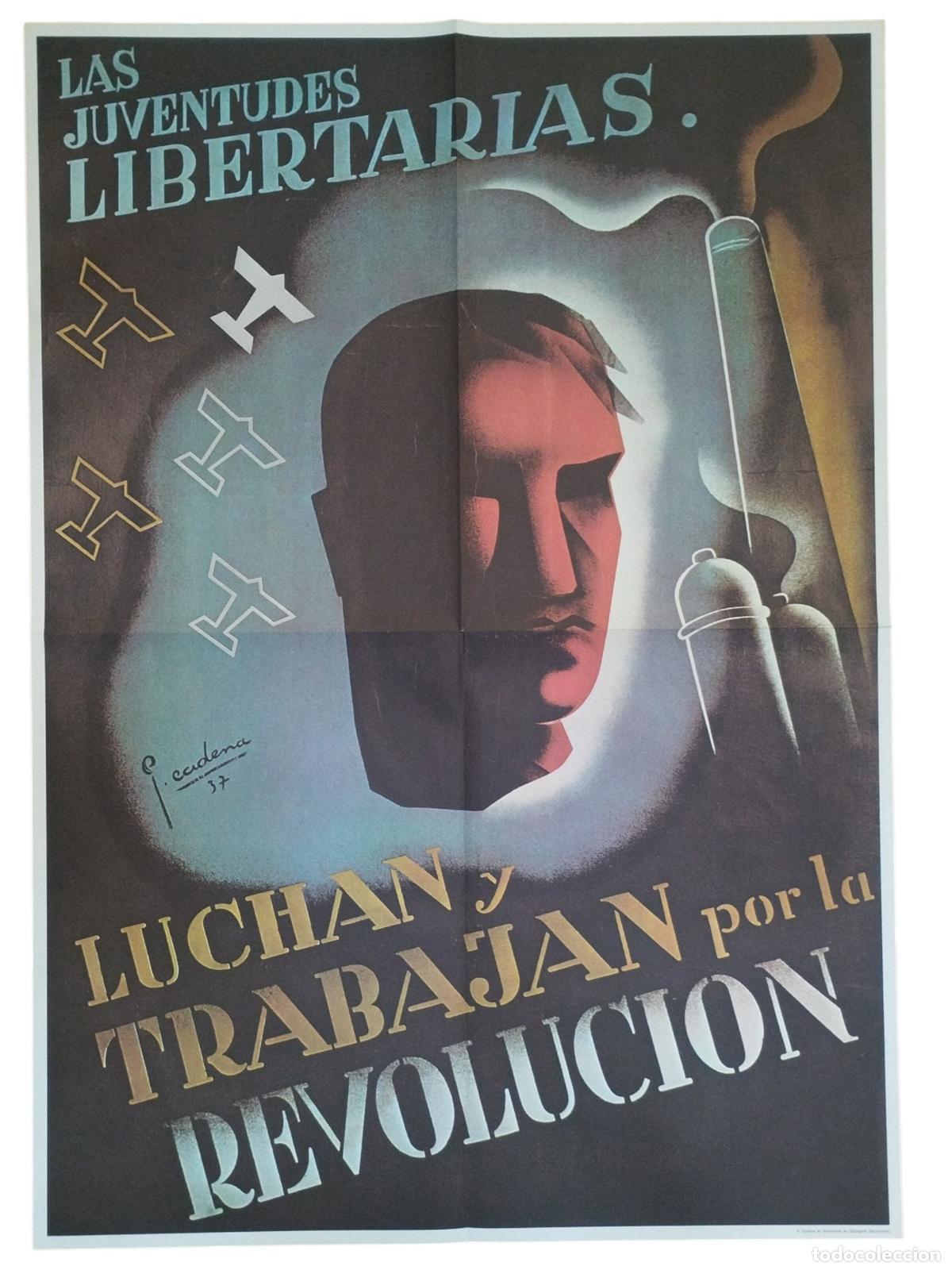 Livros em segunda m&atilde;o: CARTEL REPUBLICANO : LAS JUVENTUDES LIBERTARIAS LUCHAN Y TRABAJAN POR LA REVOLUCI&Oacute;N. J CADENA ... -