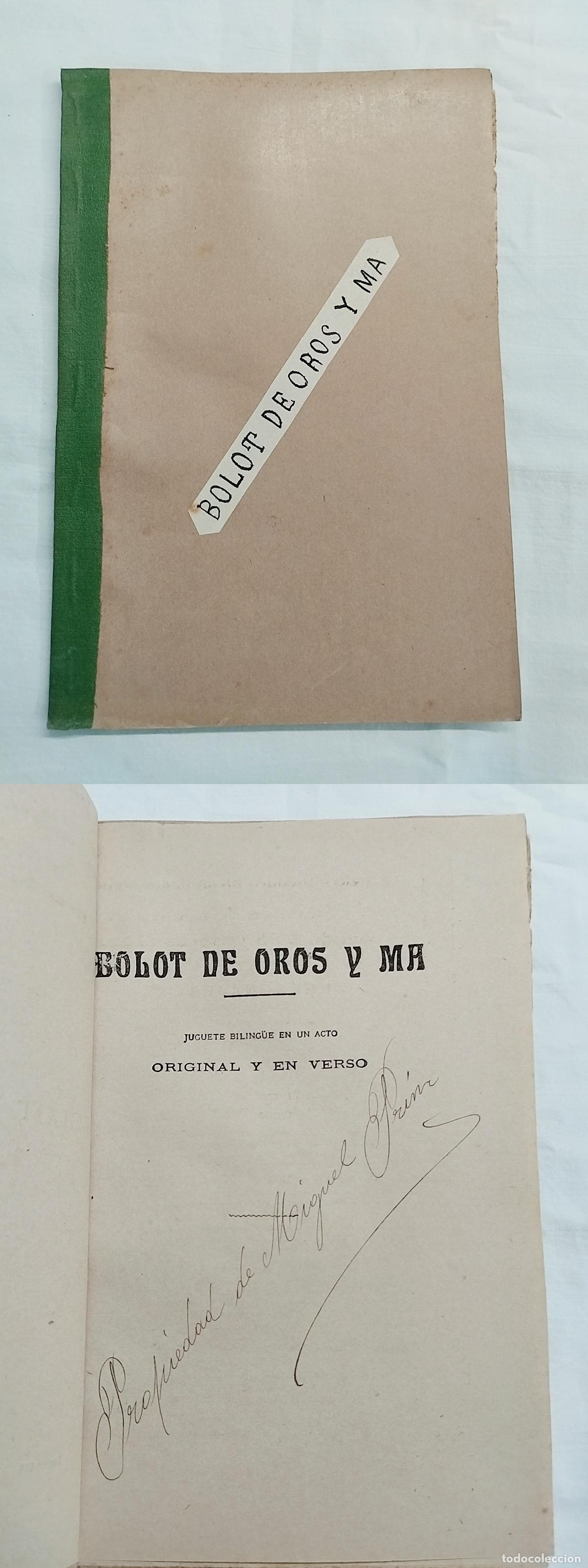 Livros em segunda m&atilde;o: Libreto original Biblioteca de Las Provincias: BOLOT DE OROS Y MA. Eduardo Escalante - Eduardo Esc
