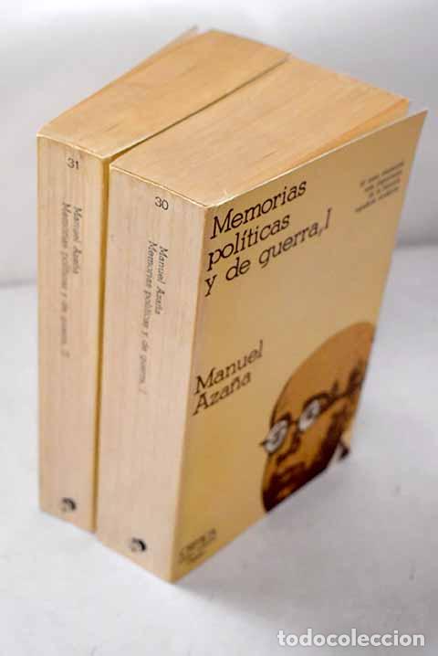 Livres: Memorias pol&iacute;ticas y de guerra.- Aza&ntilde;a, Manuel