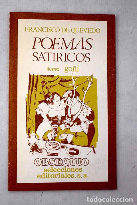 Libros: Poemas sat&iacute;ricos: Quevedo y Villegas, Francisco de.- Quevedo y Villegas, Francisco de