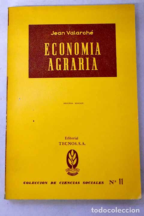 Libros: Econom&iacute;a agraria: Valarche, Jean.- Valarche, Jean