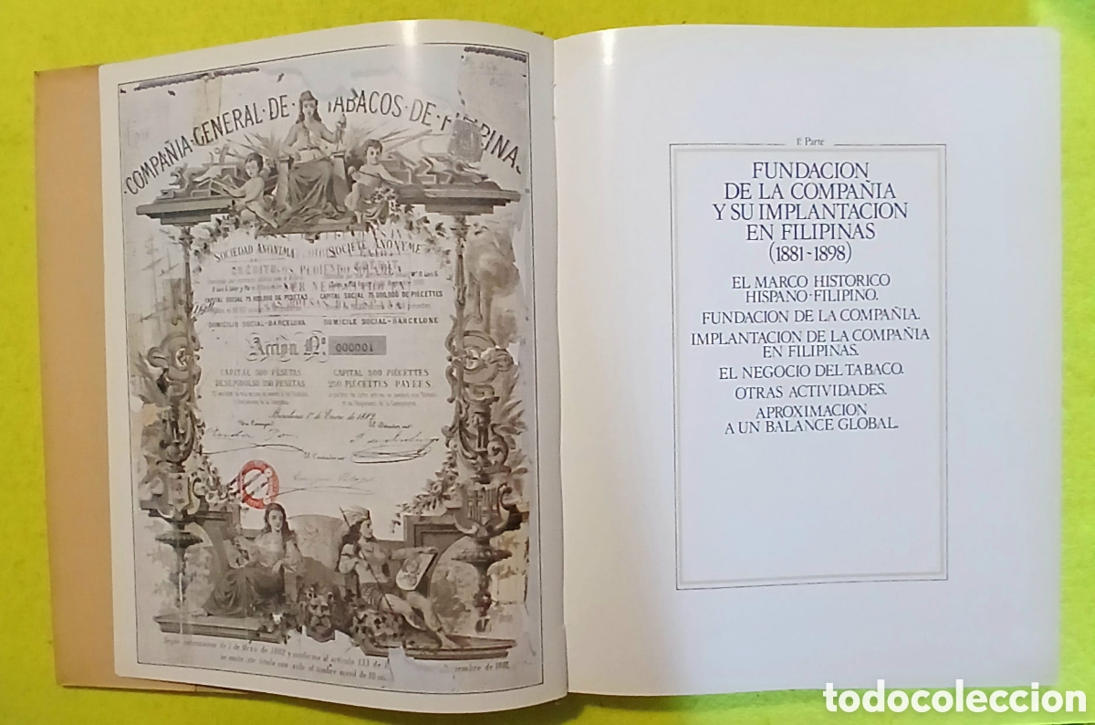 Libros: La compa&ntilde;ia general de tabacos de Filipinas 1881 1981 - Foto 4
