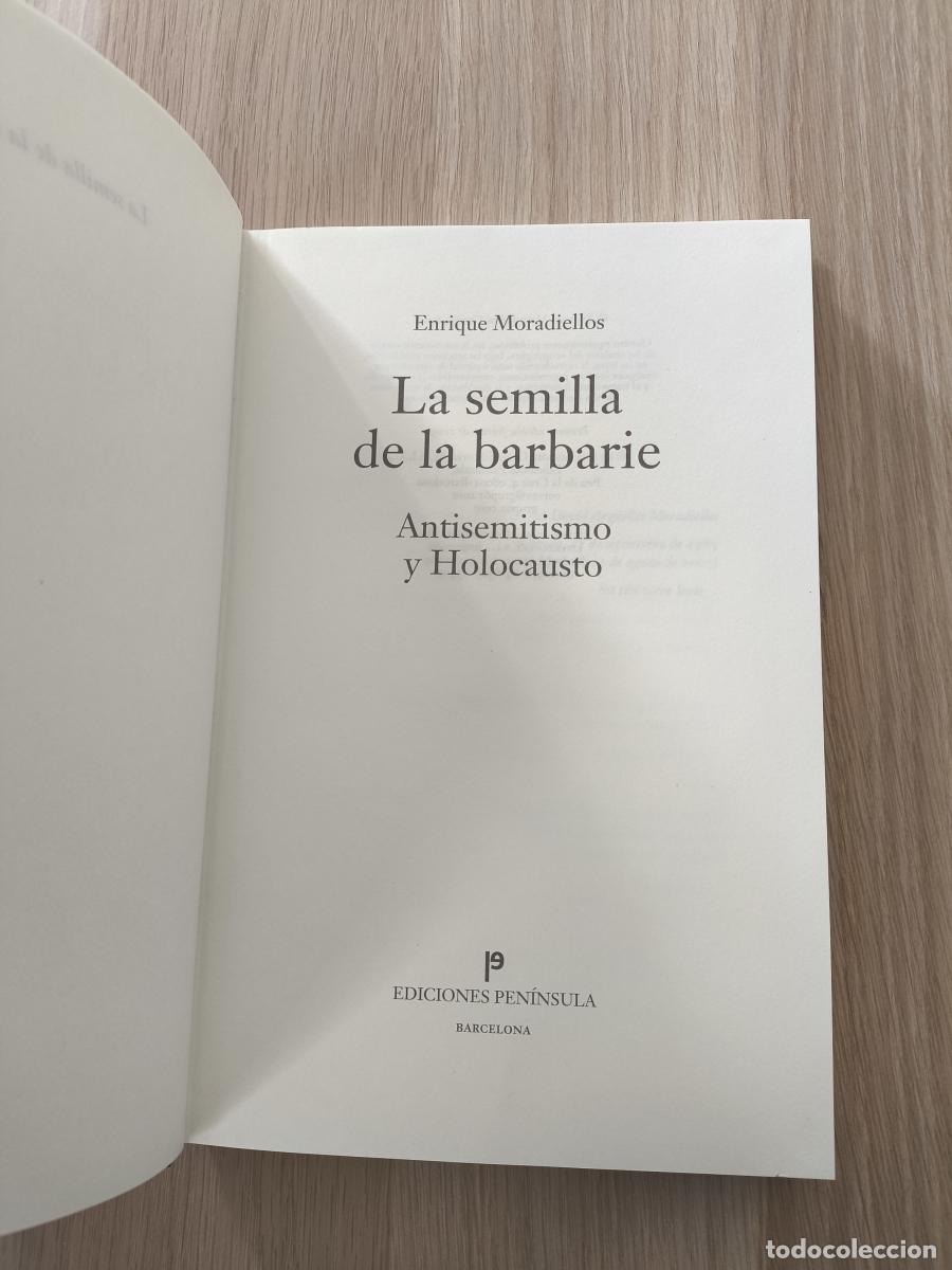 Libros: La semilla de la Barbarie - Enrique Moradiellos