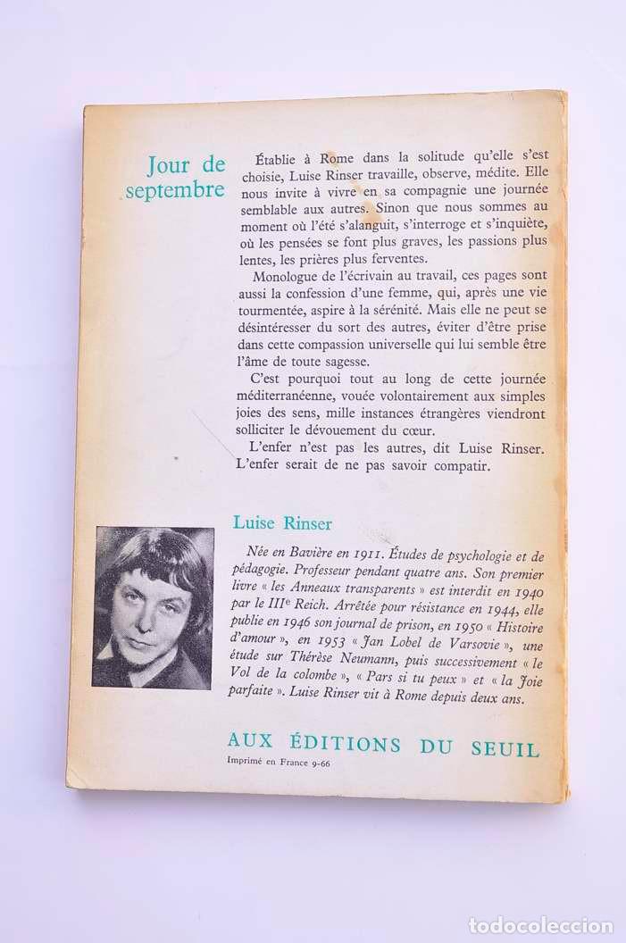 Libros: Jour de septembre - RINSER, Luise - Foto 4