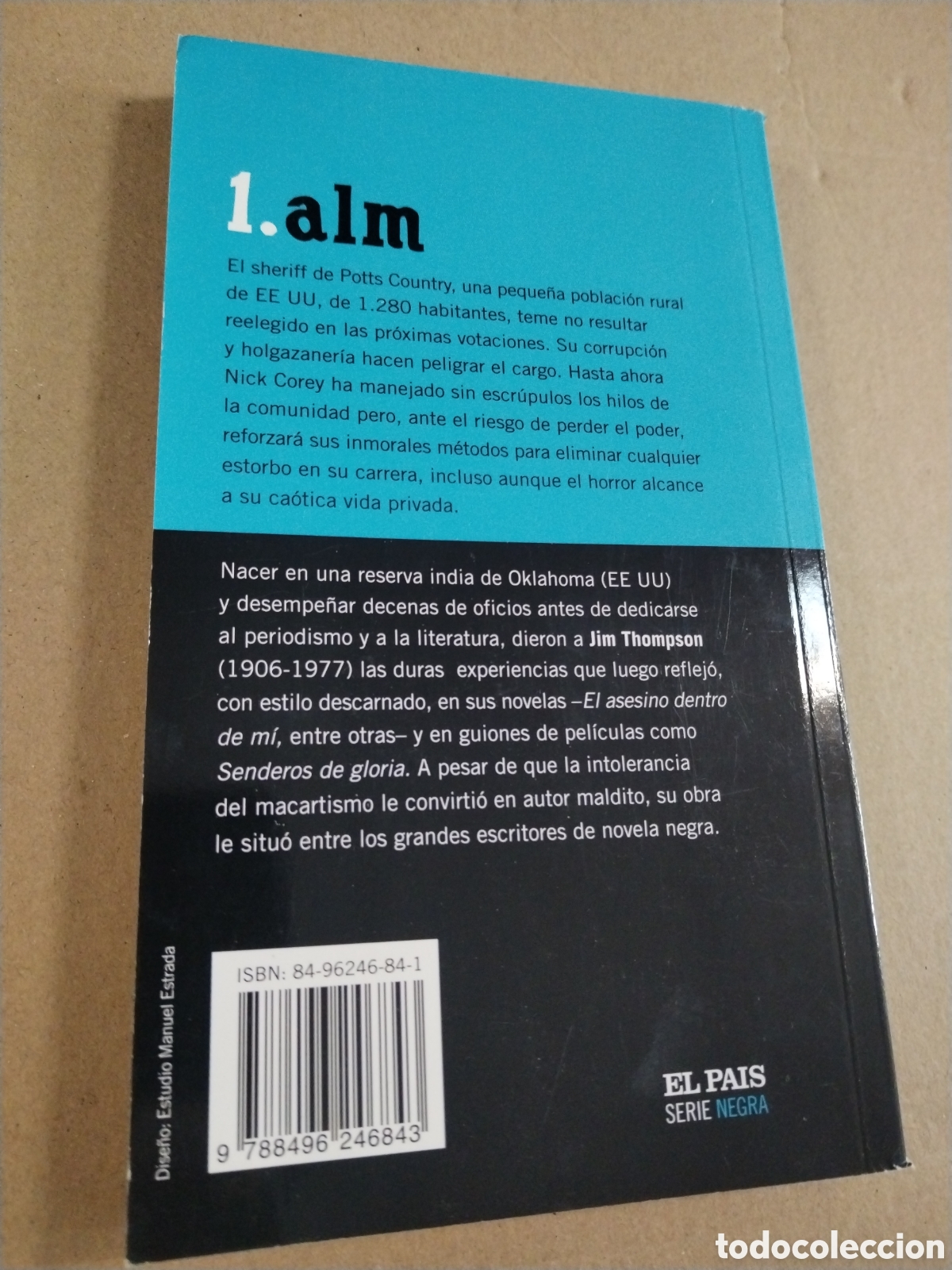 Libros: 1280 ALMAS. JIM THOMPSON. - Foto 2
