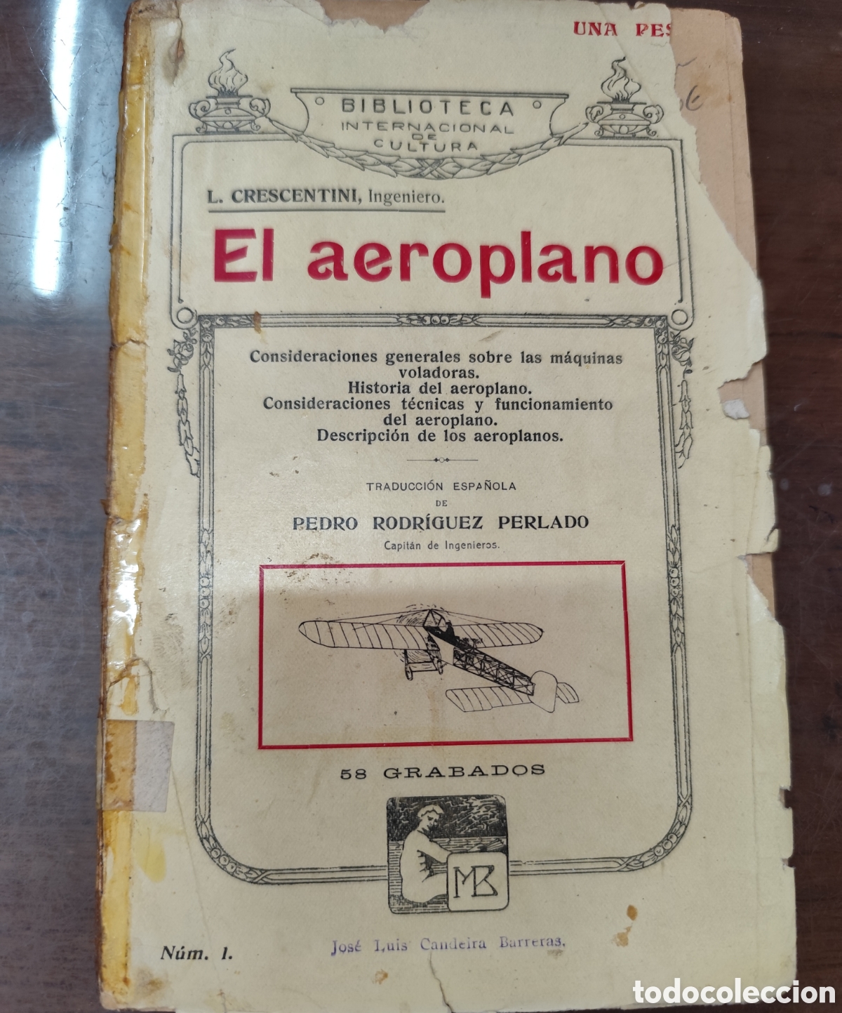 Libri di seconda mano: EL AEROPLANO. Consideraciones generales sobre las m&aacute;quinas voladoras,historia del aeroplano,consider