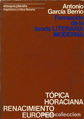 Libros: Formaci&oacute;n de la teor&iacute;a literaria - GARCIA BERRIO, A