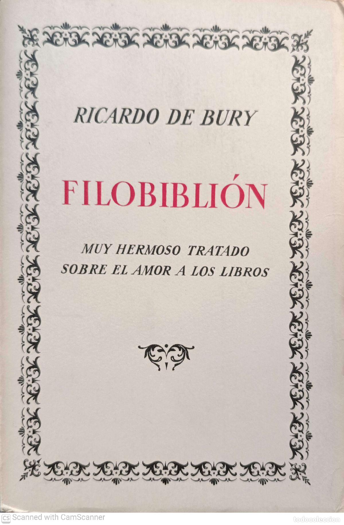 B&uuml;cher: Filobibli&oacute;n - Ricardo de Bury