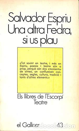 books: UNA ALTRA FEDRA SI US PLAU - Espriu,Salvador