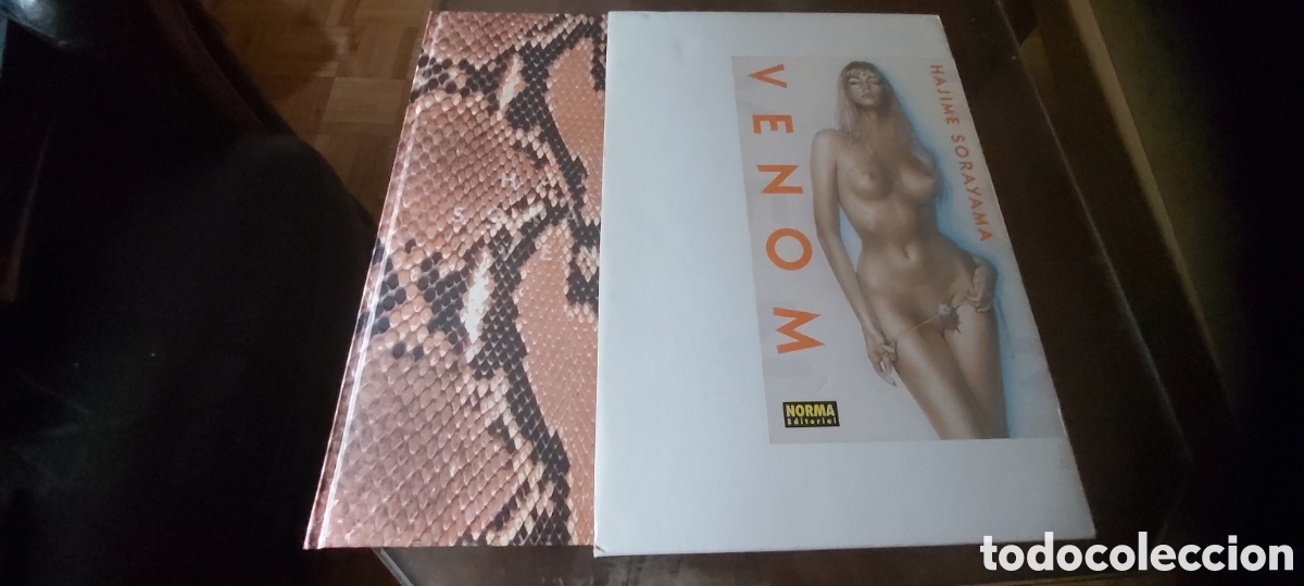 Libros: 20-VENON DE HAJIME SOROYAMA LIBRO DE ILUSTRACIONES CON COFRE,TAPAS SIMIL DE PIEL DE SERPIENTE