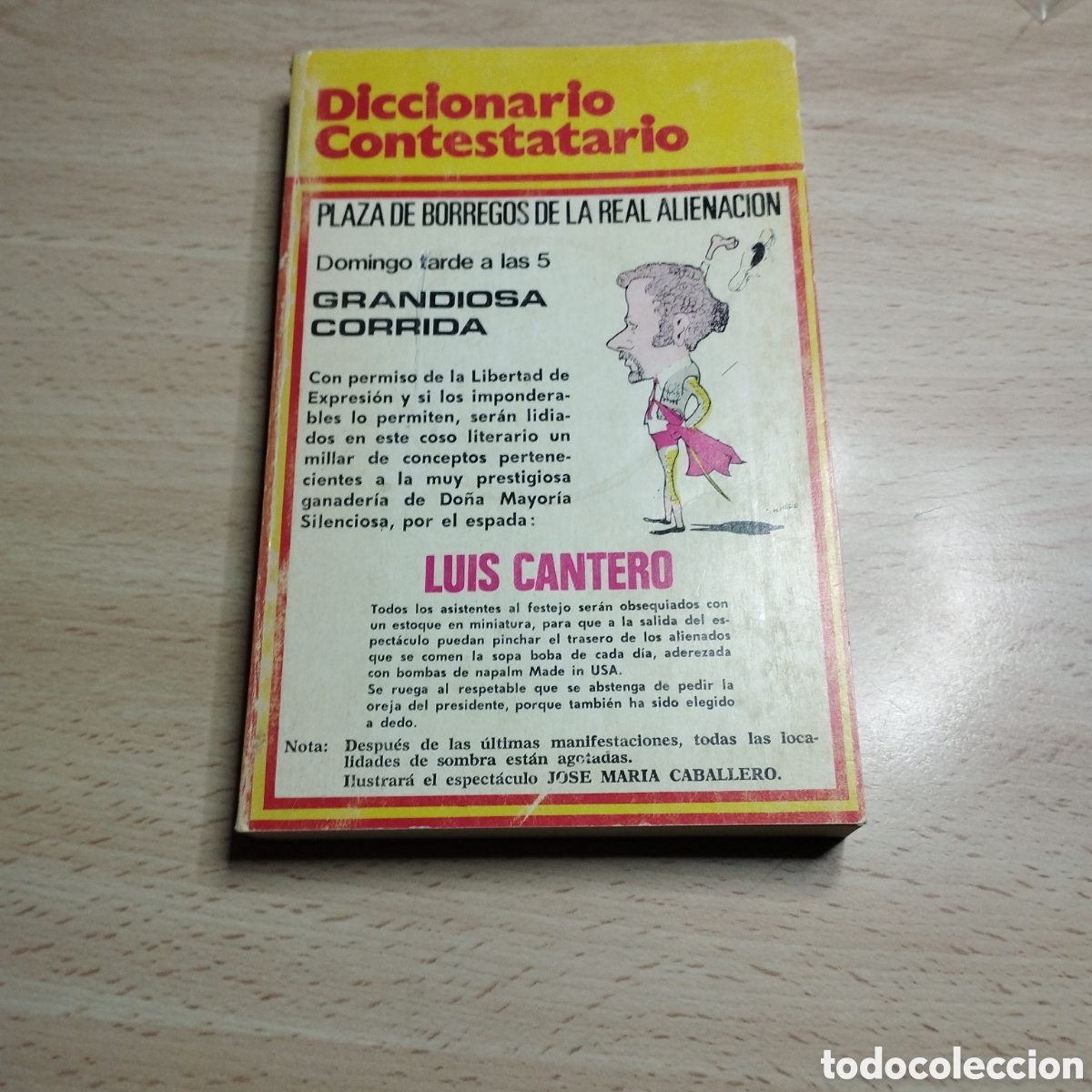 Libros: Diccionario contestatario. Luis Cantero. 1973. Ediciones Marte Barcelona