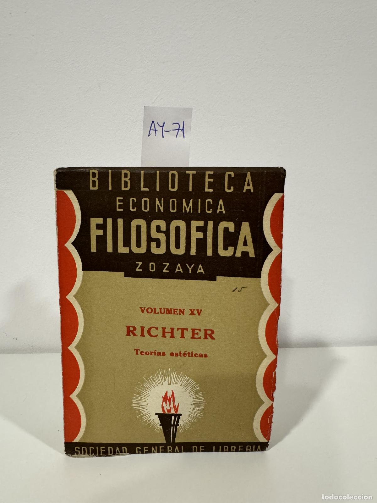 Libros: RICHTER, J. P. - Teor&iacute;as est&eacute;ticas.