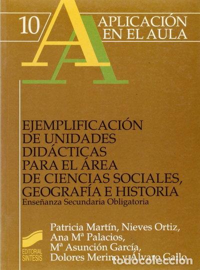 Libros: Ejemplificaci&oacute;n de unidades did&aacute;cticas para el &aacute;rea de ciencias sociales, geo...- 9788477381884