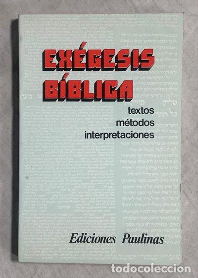 Libros: Ex&eacute;gesis b&iacute;blica- 9788428507684