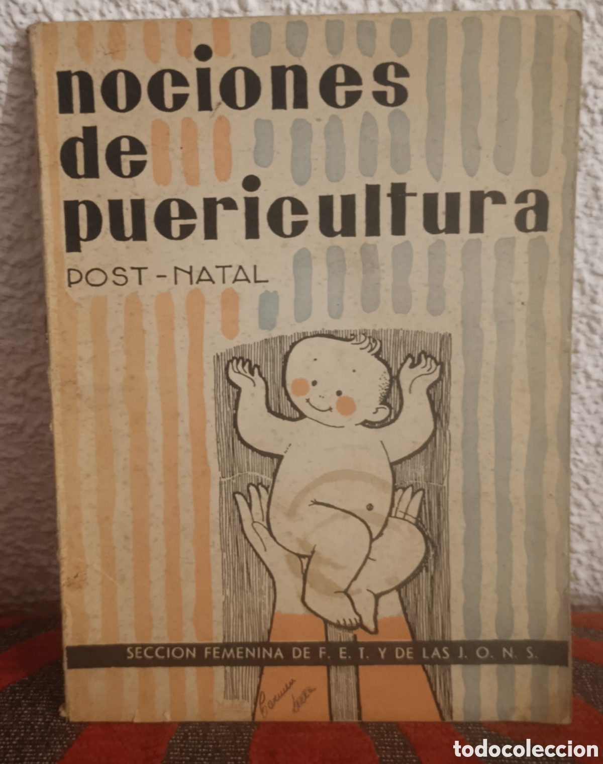 Libros: Libro Hist&oacute;rico: &rdquo;Nociones de Puericultura Post-Natal&rdquo; - Secci&oacute;n Femenina (F.E.T. y de las J.O.N.S.)